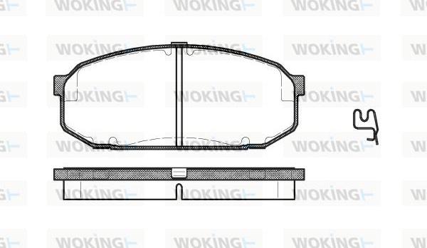 Woking P4043.02 - Гальмівні колодки, дискові гальма autozip.com.ua