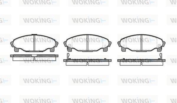Woking P4013.02 - Гальмівні колодки, дискові гальма autozip.com.ua