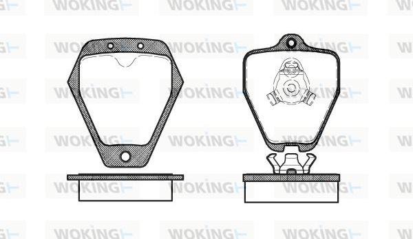 Woking P4083.10 - Гальмівні колодки, дискові гальма autozip.com.ua