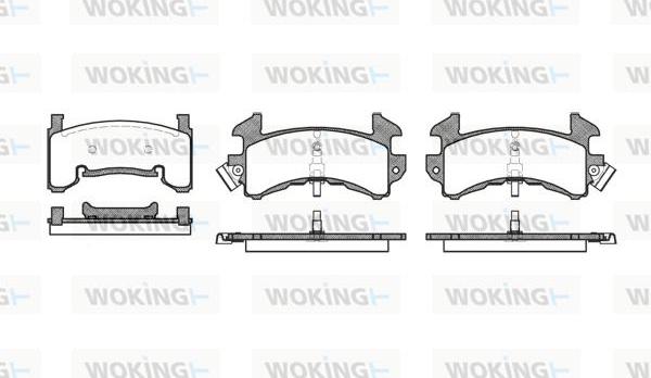 Woking P4153.00 - Гальмівні колодки, дискові гальма autozip.com.ua