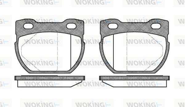 Woking P4843.00 - Гальмівні колодки, дискові гальма autozip.com.ua