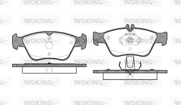 Woking P4863.00 - Гальмівні колодки, дискові гальма autozip.com.ua