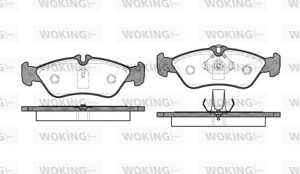 Woking P4803.00 - Гальмівні колодки, дискові гальма autozip.com.ua