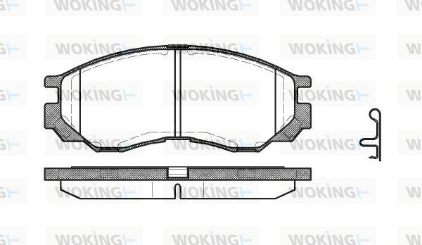 Woking P4833.00 - Гальмівні колодки, дискові гальма autozip.com.ua