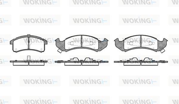 Woking P4373.02 - Гальмівні колодки, дискові гальма autozip.com.ua