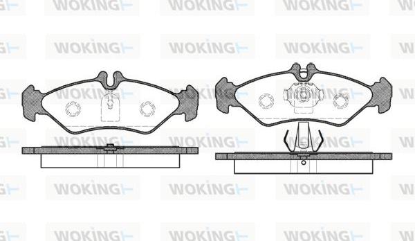 Woking P4793.00 - Гальмівні колодки, дискові гальма autozip.com.ua