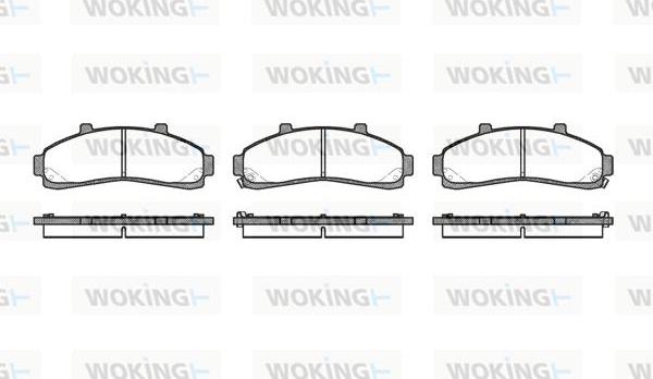 Woking P4713.02 - Гальмівні колодки, дискові гальма autozip.com.ua