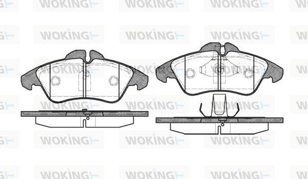 Woking P4783.00 - Гальмівні колодки, дискові гальма autozip.com.ua