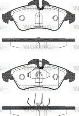 Woking P4783.10 - Гальмівні колодки, дискові гальма autozip.com.ua