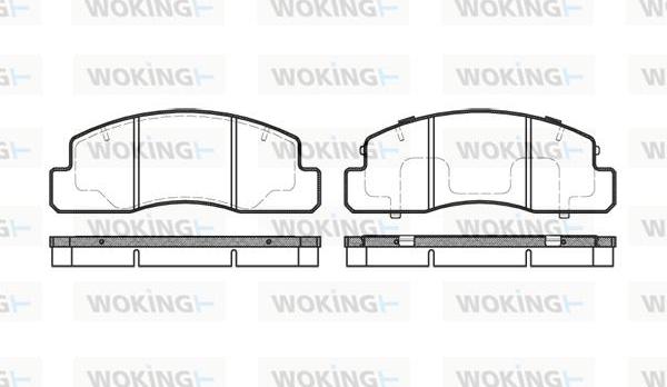 Woking P5953.00 - Гальмівні колодки, дискові гальма autozip.com.ua