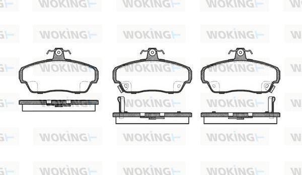 Woking P5903.02 - Гальмівні колодки, дискові гальма autozip.com.ua