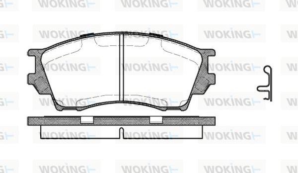 Woking P5913.00 - Гальмівні колодки, дискові гальма autozip.com.ua