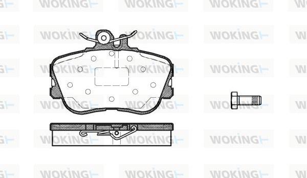 Woking P5453.00 - Гальмівні колодки, дискові гальма autozip.com.ua