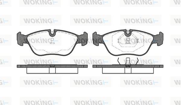 Woking P5463.00 - Гальмівні колодки, дискові гальма autozip.com.ua