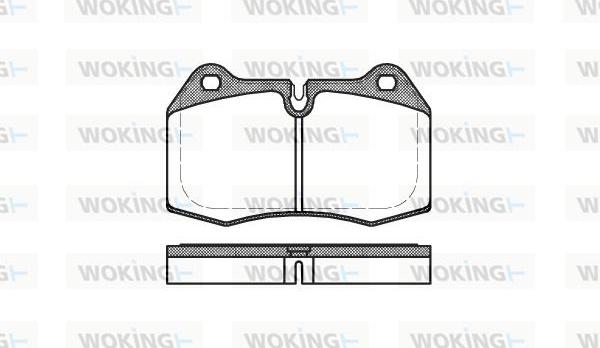 Woking P5413.00 - Гальмівні колодки, дискові гальма autozip.com.ua