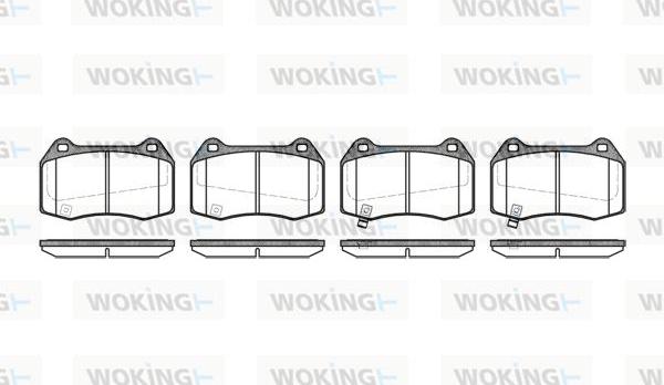 Woking P5413.32 - Гальмівні колодки, дискові гальма autozip.com.ua