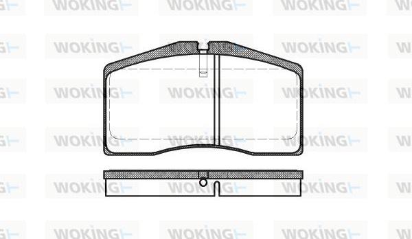 Woking P5483.00 - Гальмівні колодки, дискові гальма autozip.com.ua