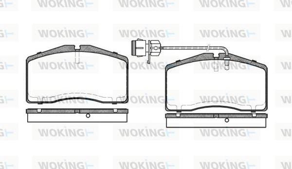 Woking P5483.12 - Гальмівні колодки, дискові гальма autozip.com.ua