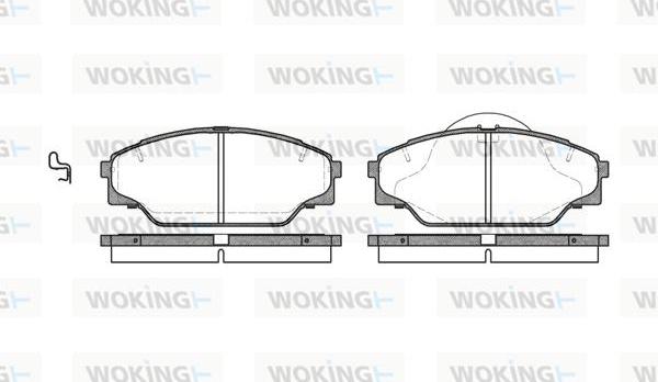 Woking P5423.04 - Гальмівні колодки, дискові гальма autozip.com.ua