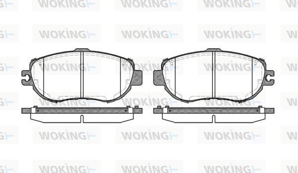 Woking P5563.00 - Гальмівні колодки, дискові гальма autozip.com.ua