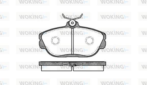 Woking P5533.00 - Гальмівні колодки, дискові гальма autozip.com.ua