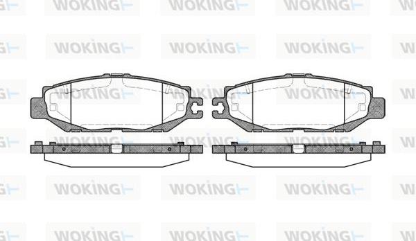 Woking P5573.00 - Гальмівні колодки, дискові гальма autozip.com.ua