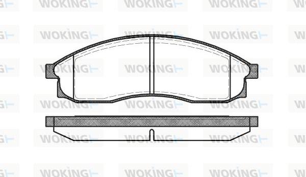 Woking P5693.00 - Гальмівні колодки, дискові гальма autozip.com.ua