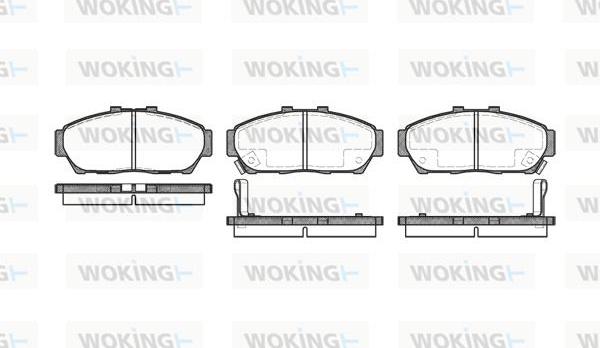 Woking P5643.02 - Гальмівні колодки, дискові гальма autozip.com.ua