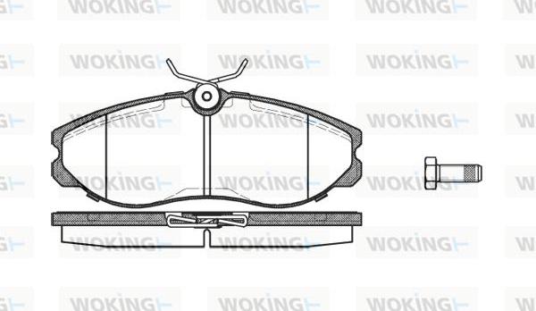 Woking P5623.00 - Гальмівні колодки, дискові гальма autozip.com.ua