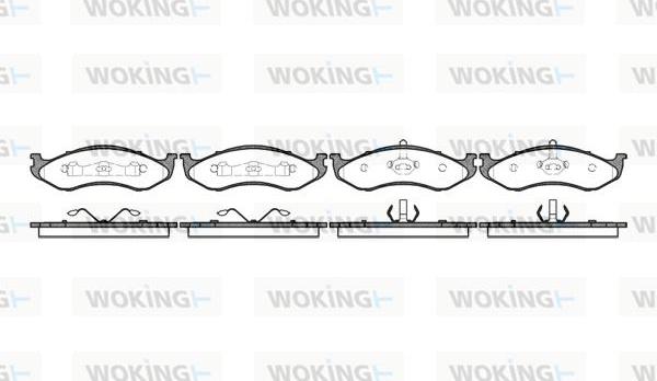 Woking P5673.20 - Гальмівні колодки, дискові гальма autozip.com.ua