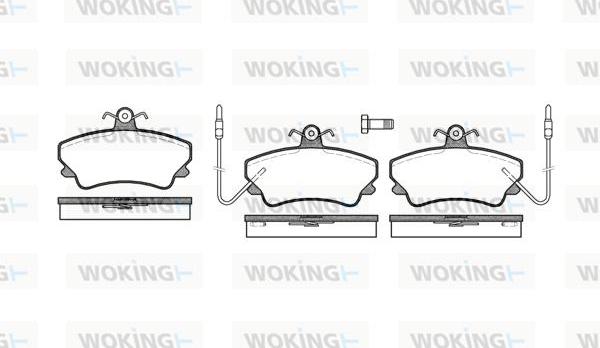 Woking P5093.02 - Гальмівні колодки, дискові гальма autozip.com.ua