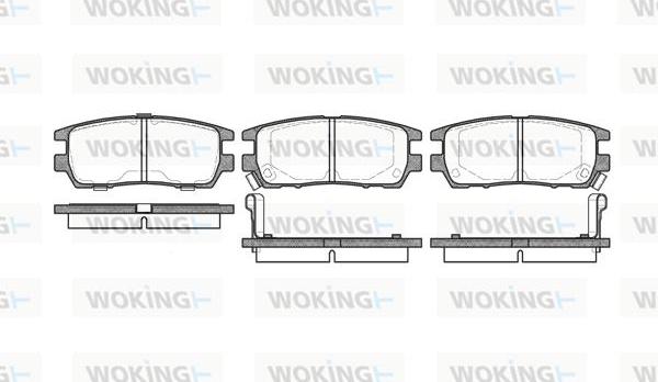 Woking P5053.02 - Гальмівні колодки, дискові гальма autozip.com.ua