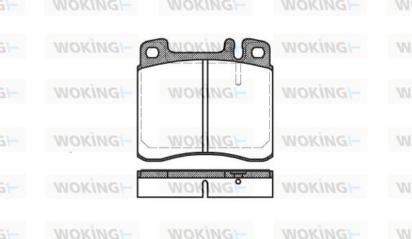 Woking P5083.00 - Гальмівні колодки, дискові гальма autozip.com.ua