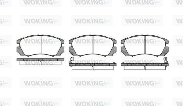 Woking P5033.02 - Гальмівні колодки, дискові гальма autozip.com.ua