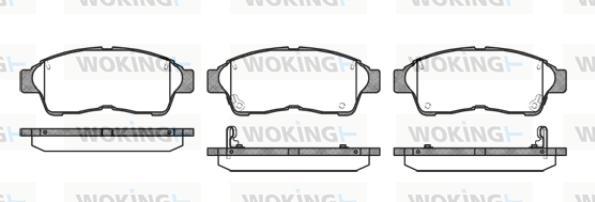 Woking P5023.02 - Гальмівні колодки, дискові гальма autozip.com.ua