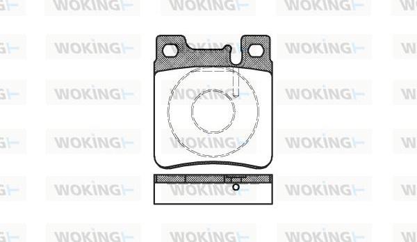 Woking P5073.00 - Гальмівні колодки, дискові гальма autozip.com.ua