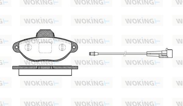 Woking P5143.01 - Гальмівні колодки, дискові гальма autozip.com.ua