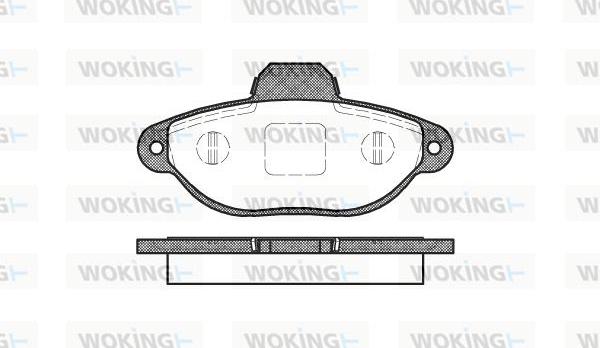 Woking P5143.20 - Гальмівні колодки, дискові гальма autozip.com.ua