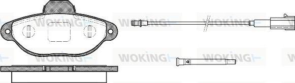 Woking P5143.21 - Гальмівні колодки, дискові гальма autozip.com.ua