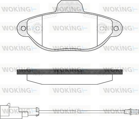 Woking P5143.22 - Гальмівні колодки, дискові гальма autozip.com.ua