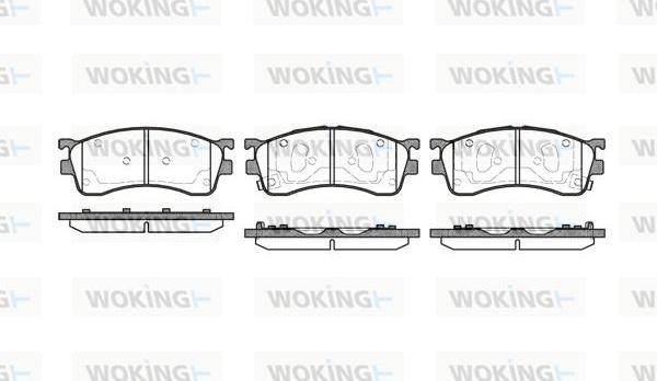 Woking P5153.52 - Гальмівні колодки, дискові гальма autozip.com.ua