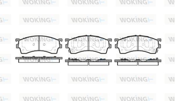 Woking P5153.12 - Гальмівні колодки, дискові гальма autozip.com.ua