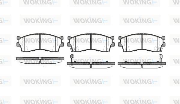 Woking P5153.32 - Гальмівні колодки, дискові гальма autozip.com.ua