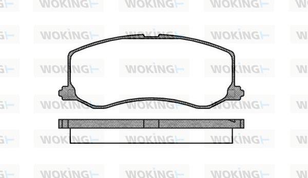 Woking P5103.00 - Гальмівні колодки, дискові гальма autozip.com.ua