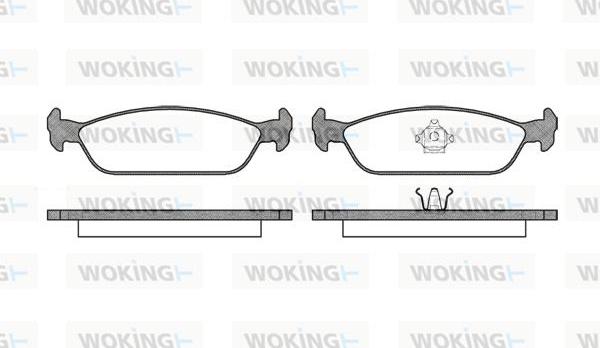 Woking P5113.00 - Гальмівні колодки, дискові гальма autozip.com.ua