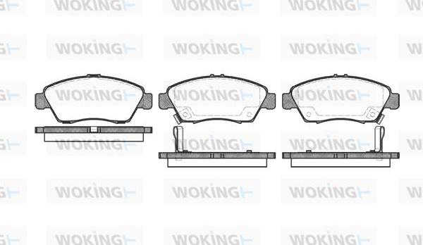 Woking P5183.02 - Гальмівні колодки, дискові гальма autozip.com.ua