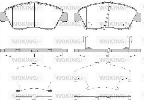 Woking P5183.32 - Гальмівні колодки, дискові гальма autozip.com.ua