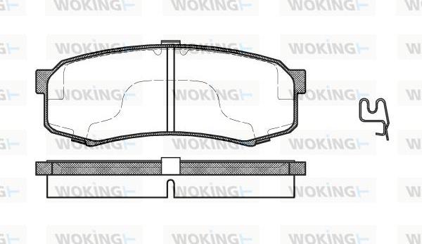 Woking P5133.04 - Гальмівні колодки, дискові гальма autozip.com.ua