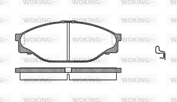 Woking P5123.20 - Гальмівні колодки, дискові гальма autozip.com.ua