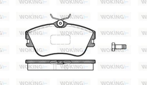 Woking P5803.00 - Гальмівні колодки, дискові гальма autozip.com.ua